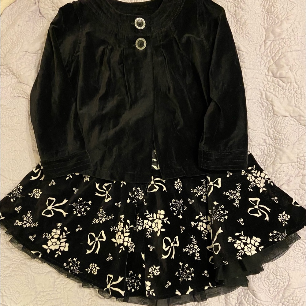 Carter’s Velveteen Skirt & Jacket Set